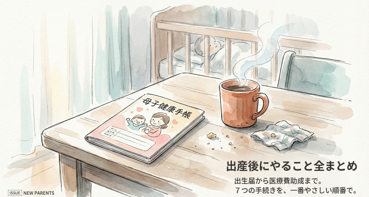 出産後にやること全まとめ|出生届から医療費助成まで7つの手続きを解説